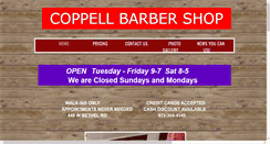 Desktop Screenshot of coppellbarbershop.com